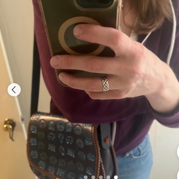 Vintage unique Whipstitched and tooled leather Bag - Picture 9 of 9